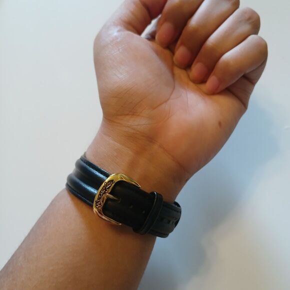 Wrangler Montana Silversmiths Ladies Horse Gold Tone Dial Watch WR 3ATM WR160 - Picture 5 of 16